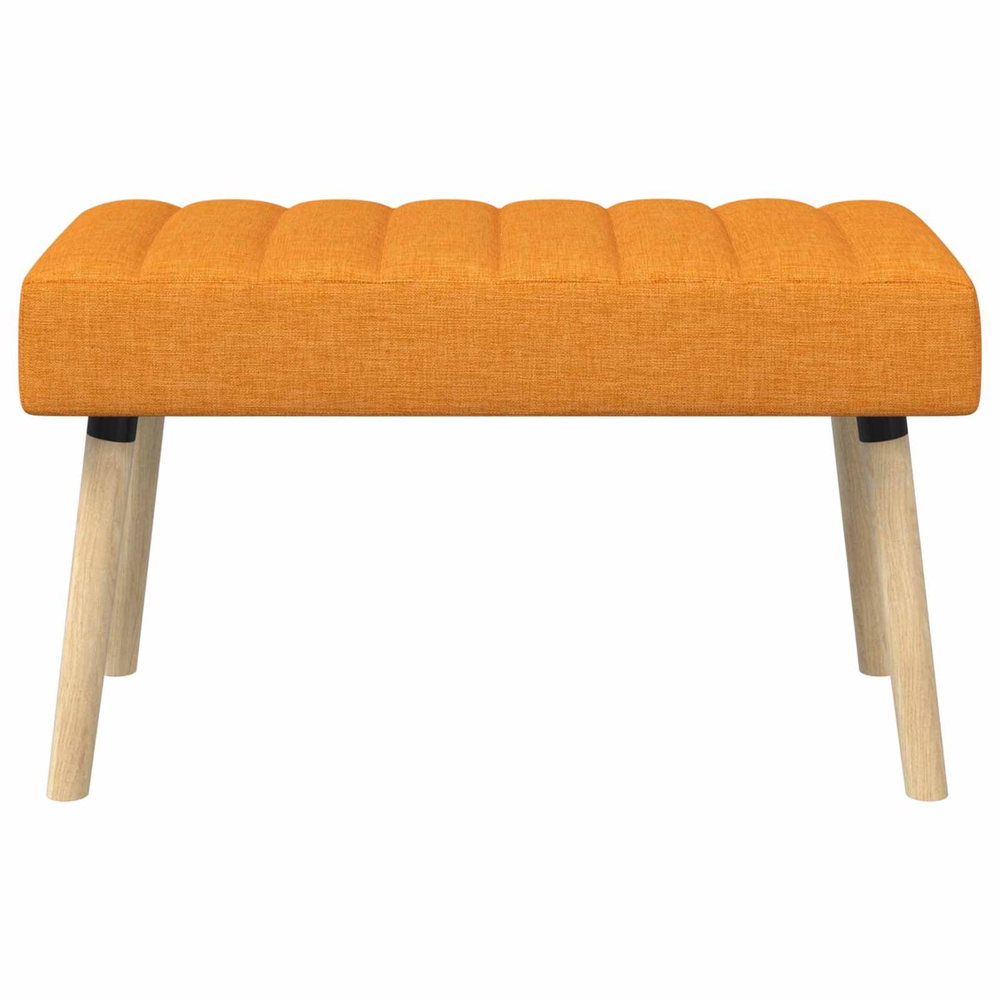 Kanaal-geplooide bank Donkergeel 80 x 40 x 46 cm Stof