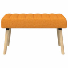 Kanaal-geplooide bank Donkergeel 80 x 40 x 46 cm Stof