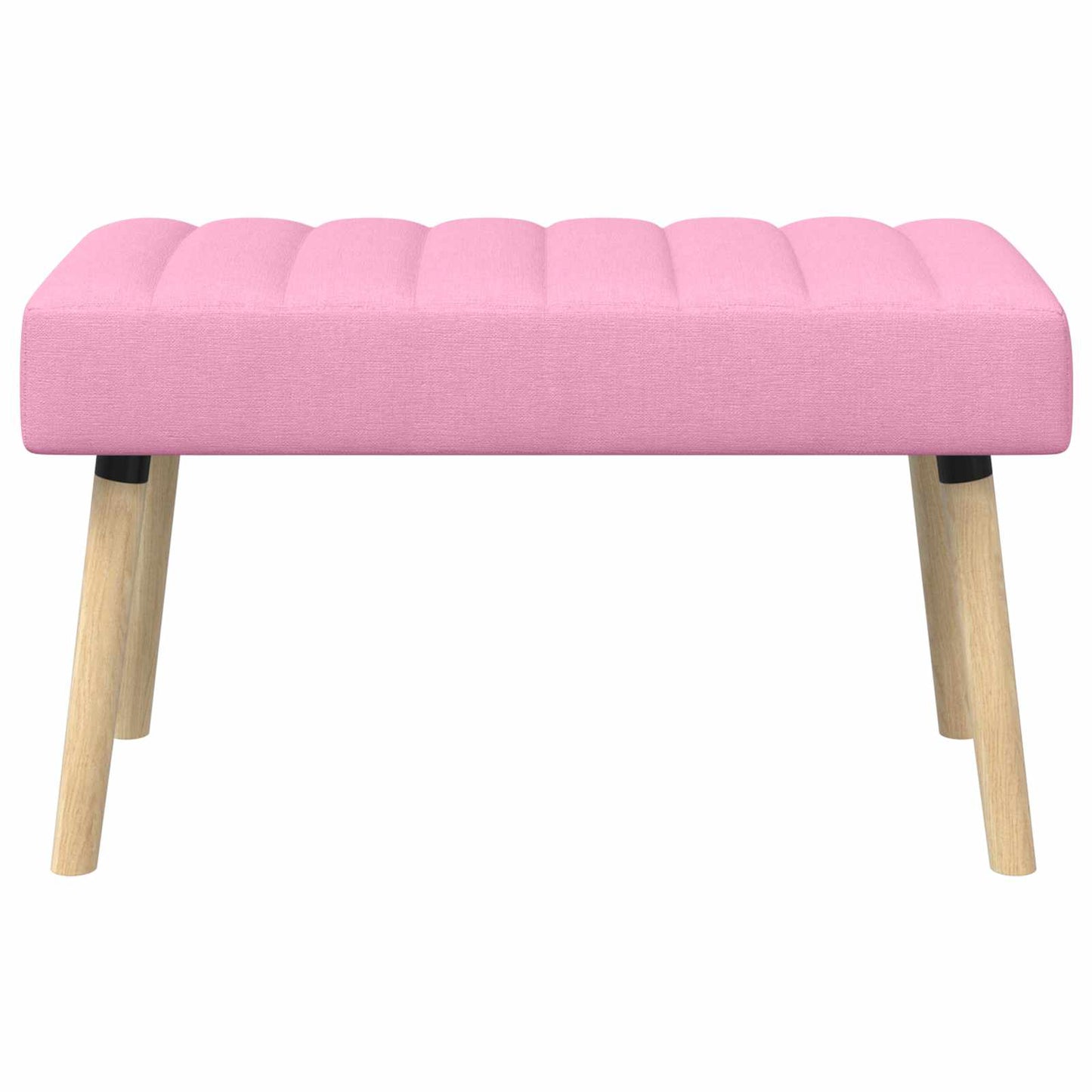 Kanaal-geplooide bank Roze 80 x 40 x 46 cm Stof