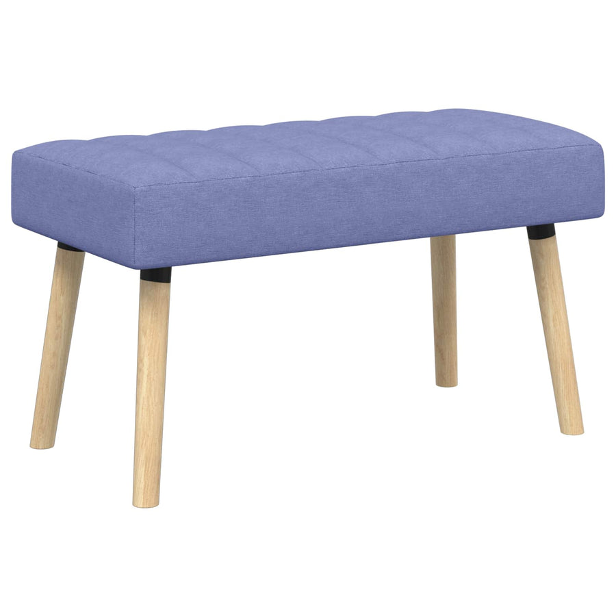 Kanaal-geplooide bank Jeans Blauw 80 x 40 x 46 cm Stof
