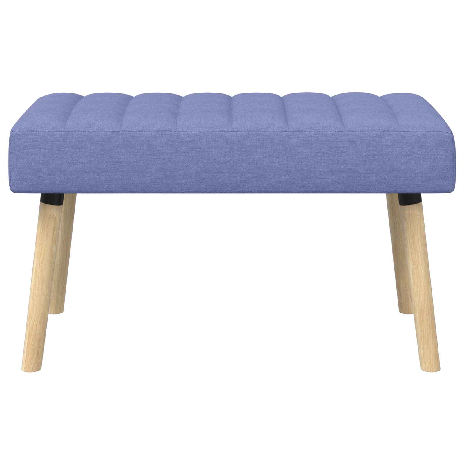 Kanaal-geplooide bank Jeans Blauw 80 x 40 x 46 cm Stof