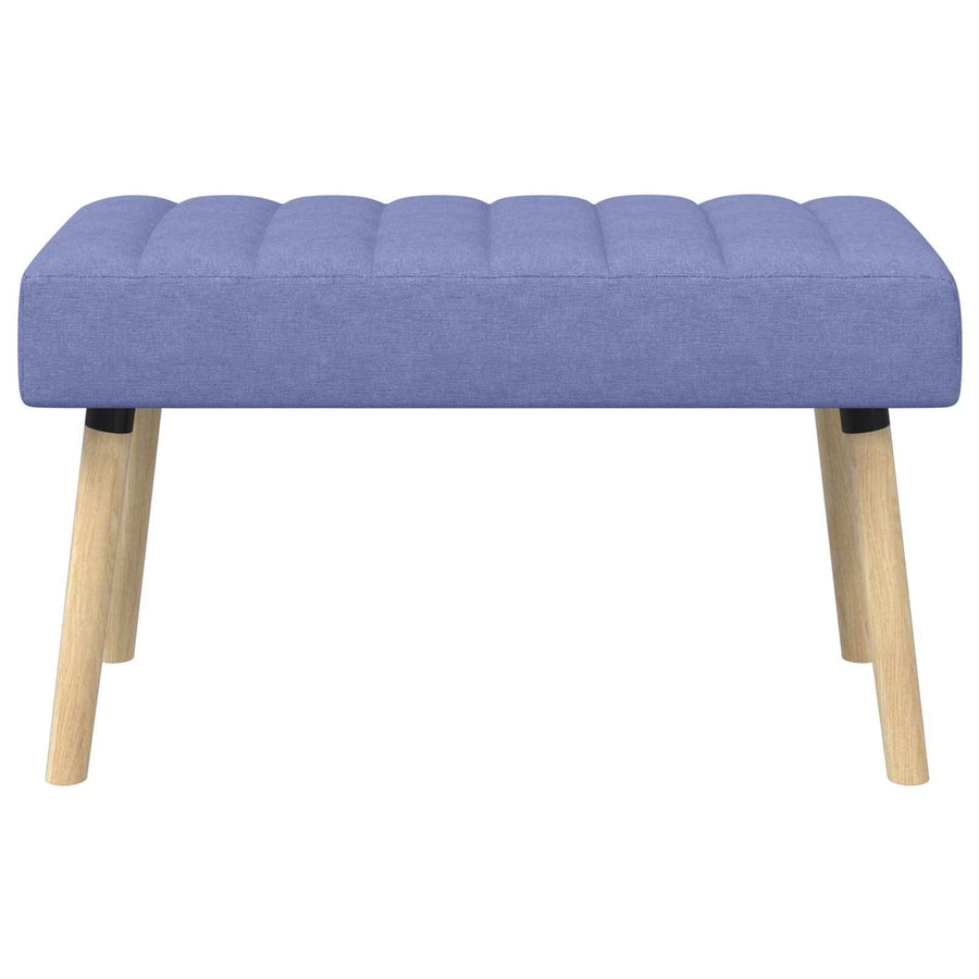 Kanaal-geplooide bank Jeans Blauw 80 x 40 x 46 cm Stof