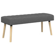 Bank Donkergrijs 110x40x46 cm stof