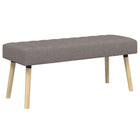 Bank taupe 110x40x46 cm stof