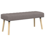 Bank taupe 110x40x46 cm stof