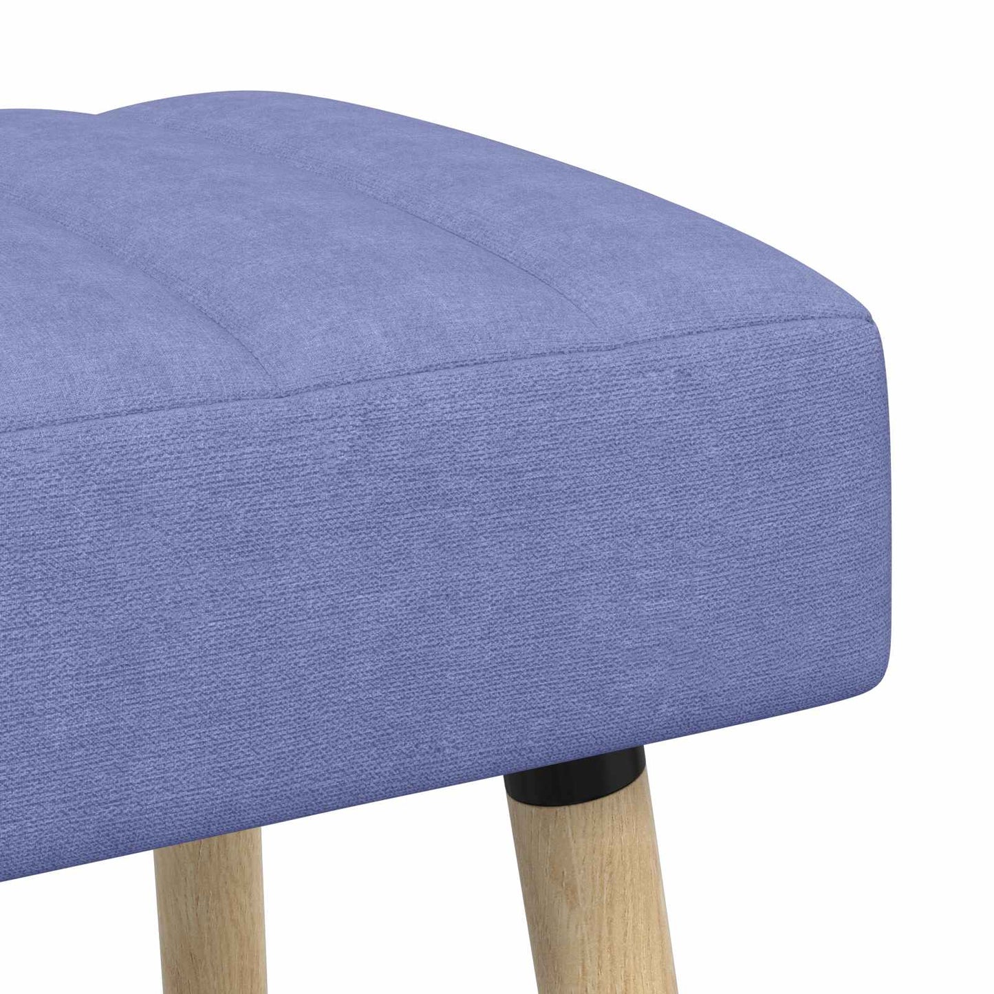 Kanaal-geplooide bank Jeans Blauw 110 x 40 x 46 cm Stof