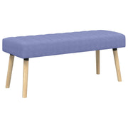 Bank jeans blauw 110x40x46 cm stof