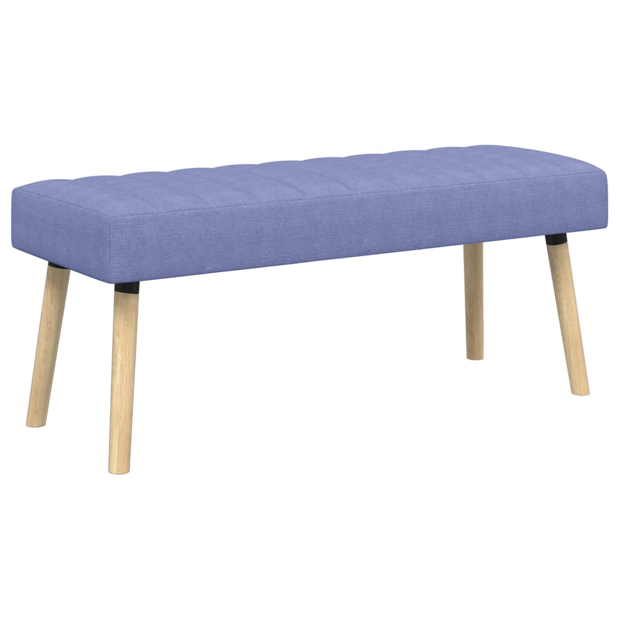Kanaal-geplooide bank Jeans Blauw 110 x 40 x 46 cm Stof