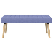 Kanaal-geplooide bank Jeans Blauw 110 x 40 x 46 cm Stof