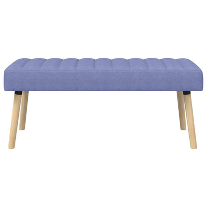 Kanaal-geplooide bank Jeans Blauw 110 x 40 x 46 cm Stof