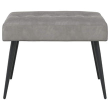 Bank met knoopverstelling Lichtgrijs 60 x 40 x 45 cm Fluweel