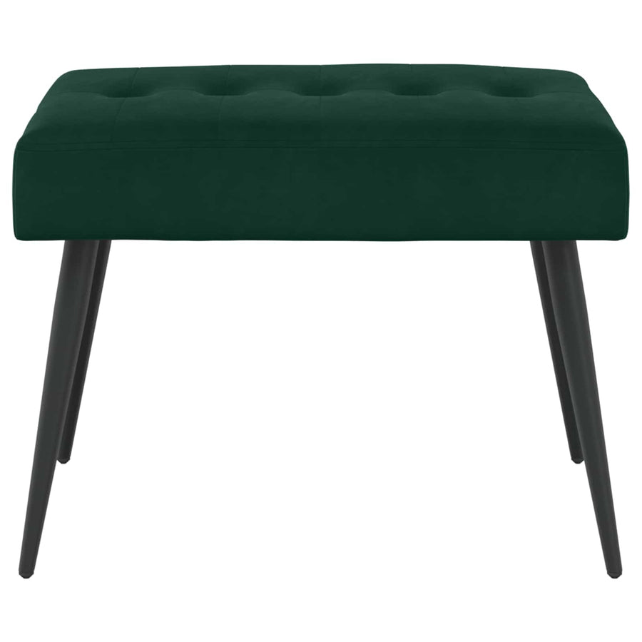 Bank met knoopverstelling Donkergroen 60 x 40 x 45 cm Fluweel