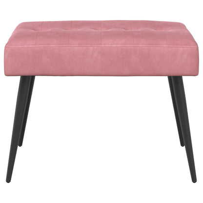 Bank met knoopverstelling Roze 60 x 40 x 45 cm Fluweel