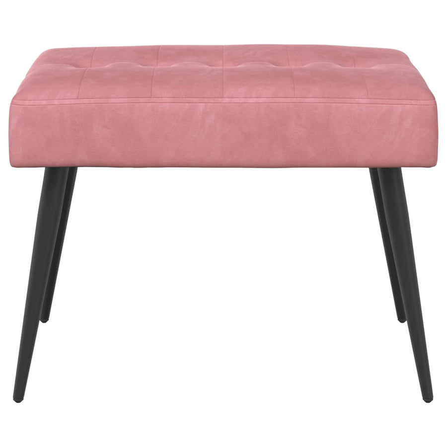 Bank met knoopverstelling Roze 60 x 40 x 45 cm Fluweel