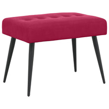 Bank met knoopverstelling Wijnrood 60 x 40 x 45 cm Fluweel