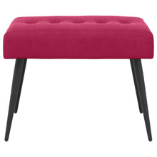 Bank met knoopverstelling Wijnrood 60 x 40 x 45 cm Fluweel