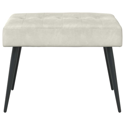 Bank met knoopverstelling Crèmekleurig 60 x 40 x 45 cm Fluweel