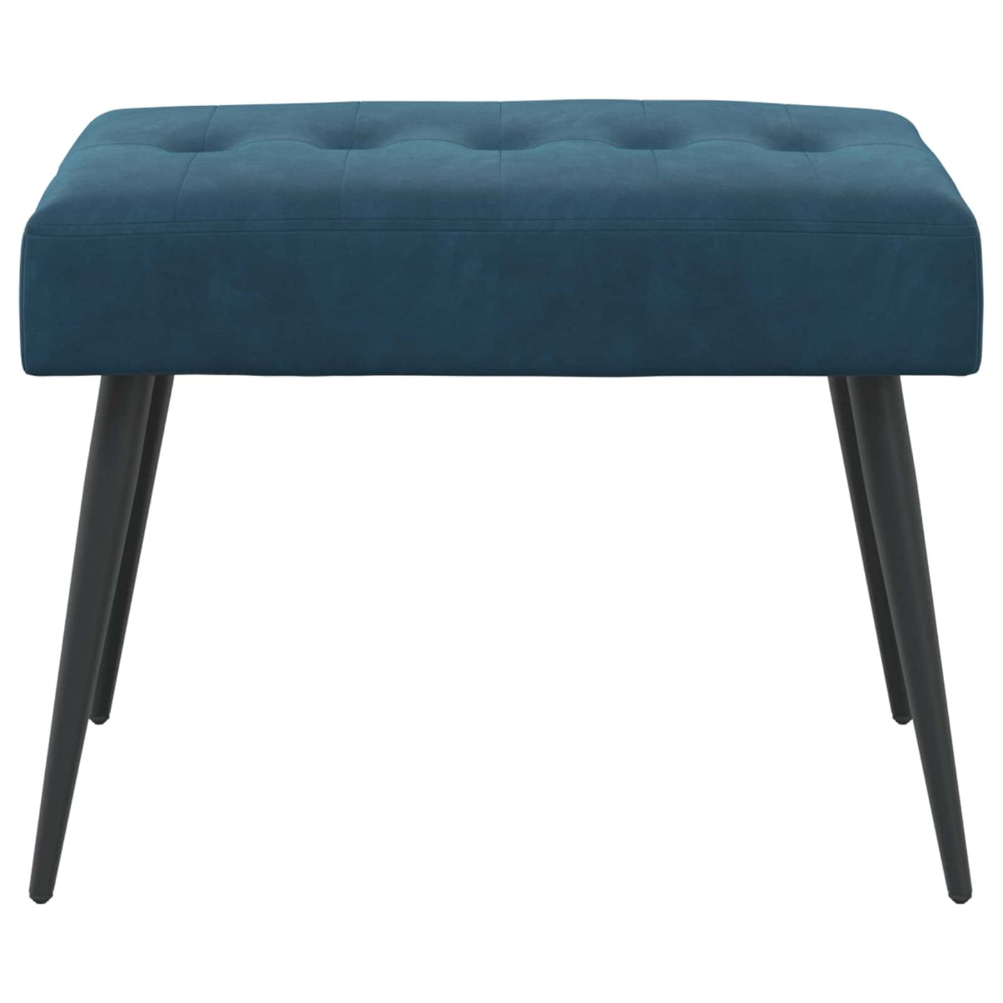 Bank met knoopverstelling Blauw 60 x 40 x 45 cm Fluweel