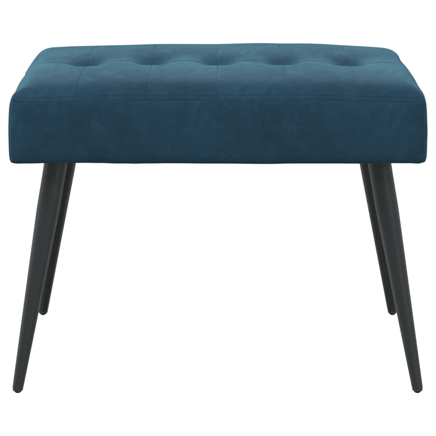 Bank met knoopverstelling Blauw 60 x 40 x 45 cm Fluweel