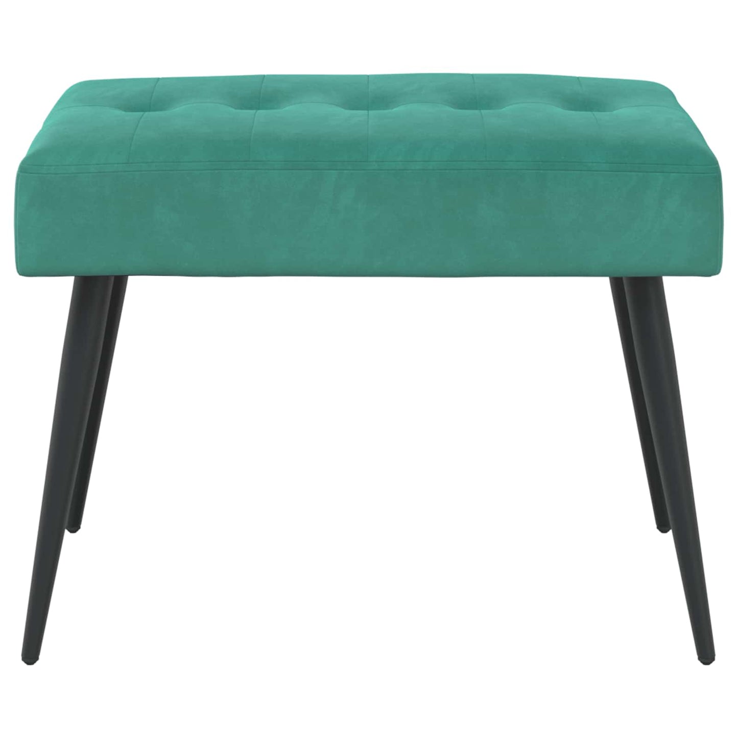 Bank met knoopverstelling Turquoise 60 x 40 x 45 cm Fluweel