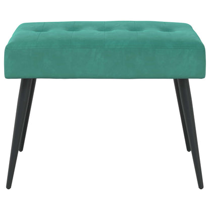 Bank met knoopverstelling Turquoise 60 x 40 x 45 cm Fluweel