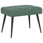 Bank 60x40x45 cm zeegroen fluweel