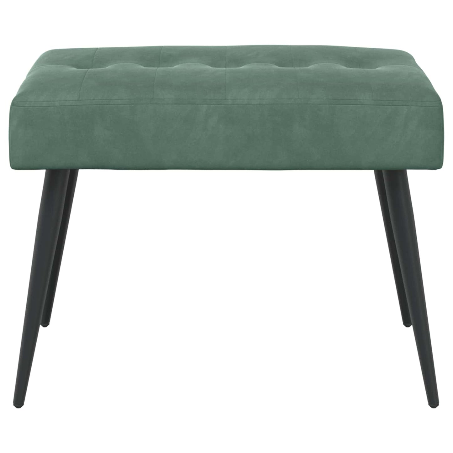Bank met knoopverstelling Zeegroen 60 x 40 x 45 cm Fluweel