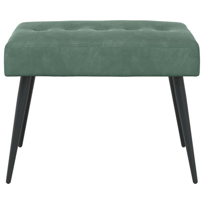 Bank met knoopverstelling Zeegroen 60 x 40 x 45 cm Fluweel