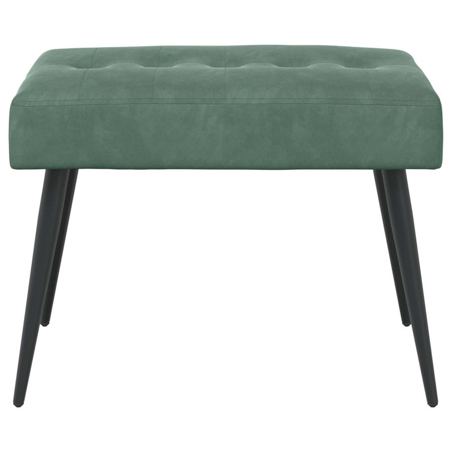 Bank met knoopverstelling Zeegroen 60 x 40 x 45 cm Fluweel
