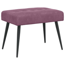 Bank met knoopverstelling Paars 60 x 40 x 45 cm Fluweel