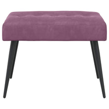 Bank met knoopverstelling Paars 60 x 40 x 45 cm Fluweel