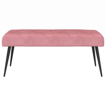 Bank met knoopverstelling Roze 80 x 40 x 46 cm Fluweel
