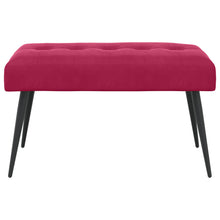 Bank met knoopverstelling Wijnrood 80 x 40 x 46 cm Fluweel
