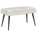 Bank Crèmekleurig 80x40x46 cm fluweel