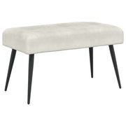 Bank Crèmekleurig 80x40x46 cm fluweel