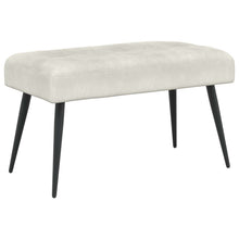 Bank met knoopverstelling Crèmekleurig 80 x 40 x 46 cm Fluweel