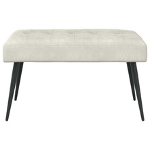 Bank met knoopverstelling Crèmekleurig 80 x 40 x 46 cm Fluweel