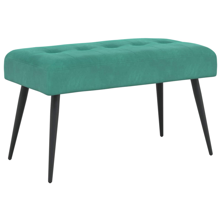 Bank met knoopverstelling Turquoise 80 x 40 x 46 cm Fluweel