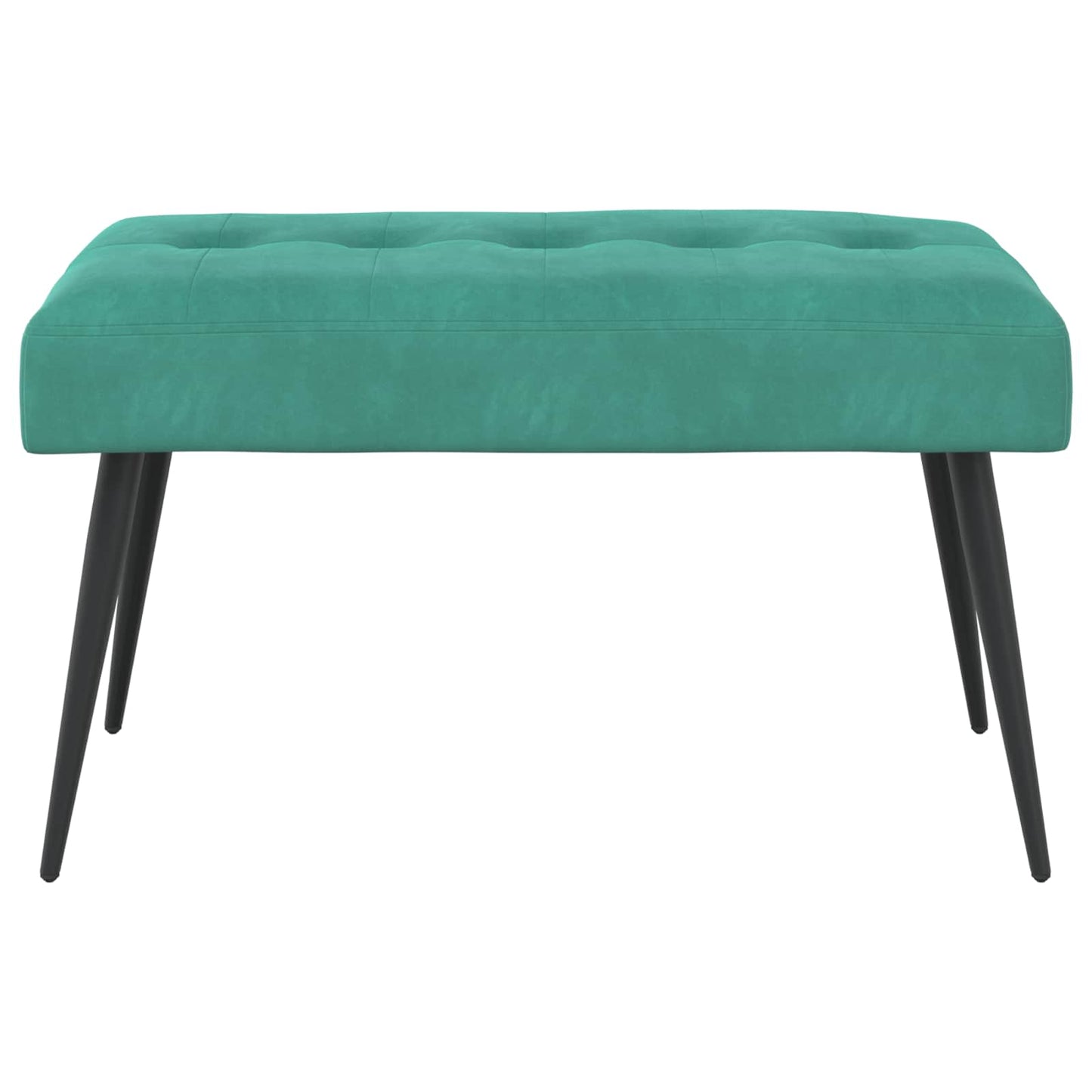 Bank met knoopverstelling Turquoise 80 x 40 x 46 cm Fluweel