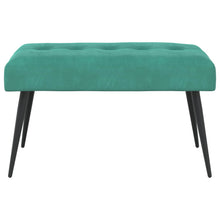Bank met knoopverstelling Turquoise 80 x 40 x 46 cm Fluweel