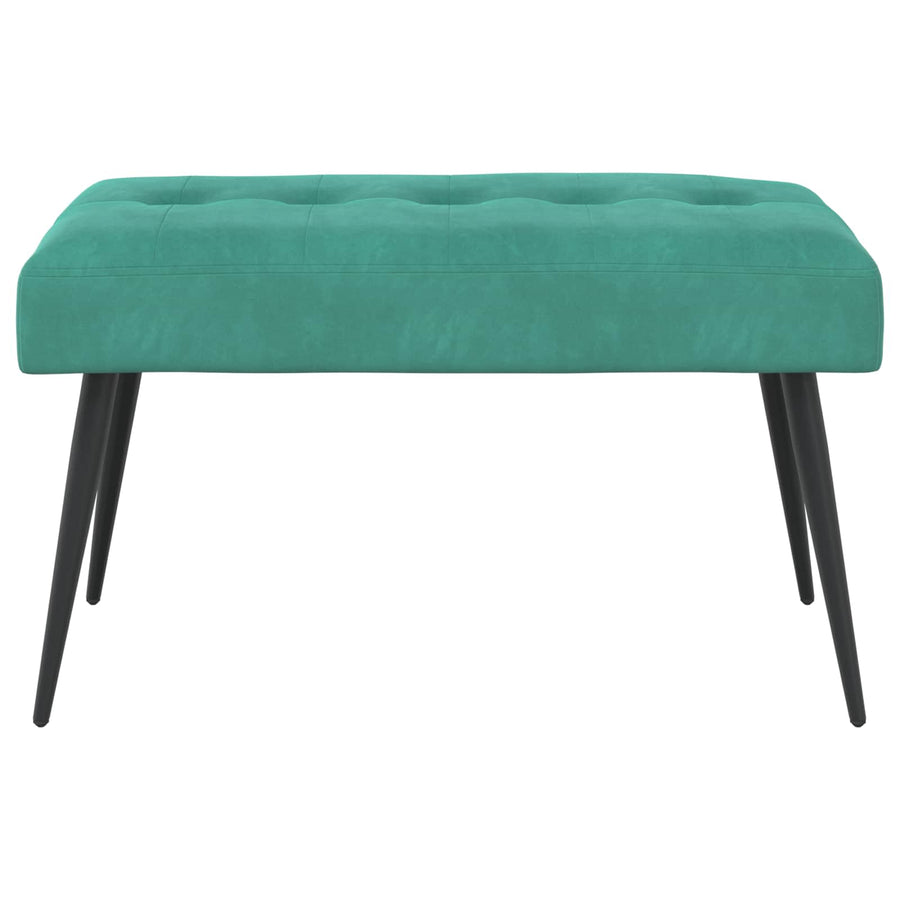 Bank met knoopverstelling Turquoise 80 x 40 x 46 cm Fluweel