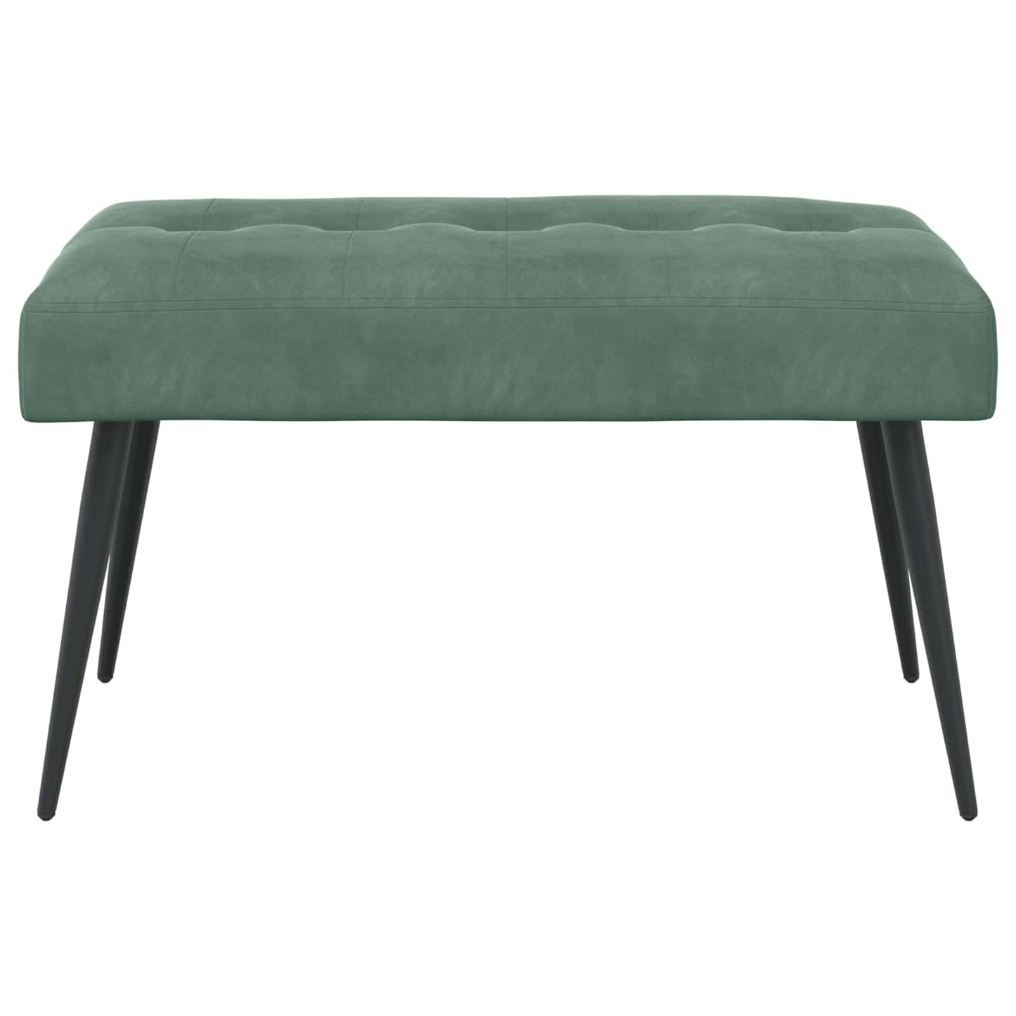 Bank met knoopverstelling Zeegroen 80 x 40 x 46 cm Fluweel