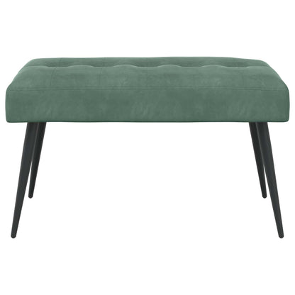 Bank met knoopverstelling Zeegroen 80 x 40 x 46 cm Fluweel