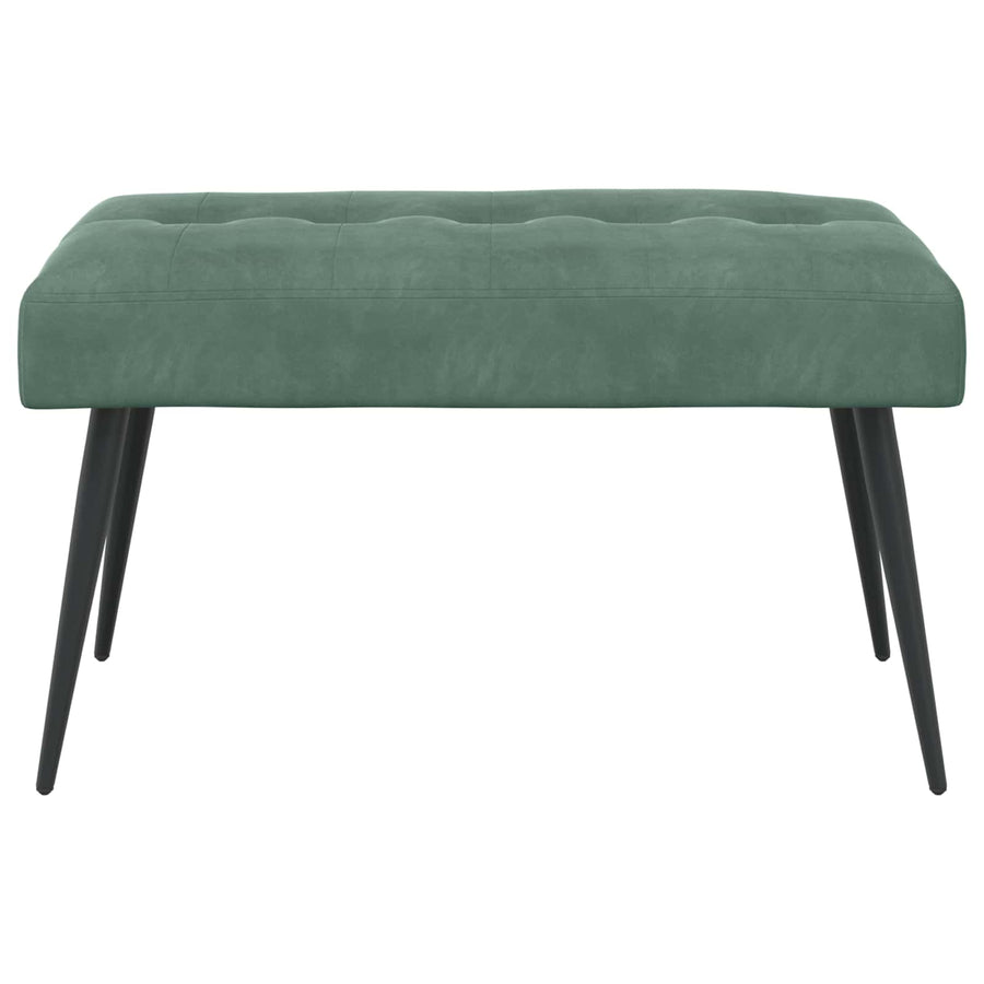 Bank met knoopverstelling Zeegroen 80 x 40 x 46 cm Fluweel