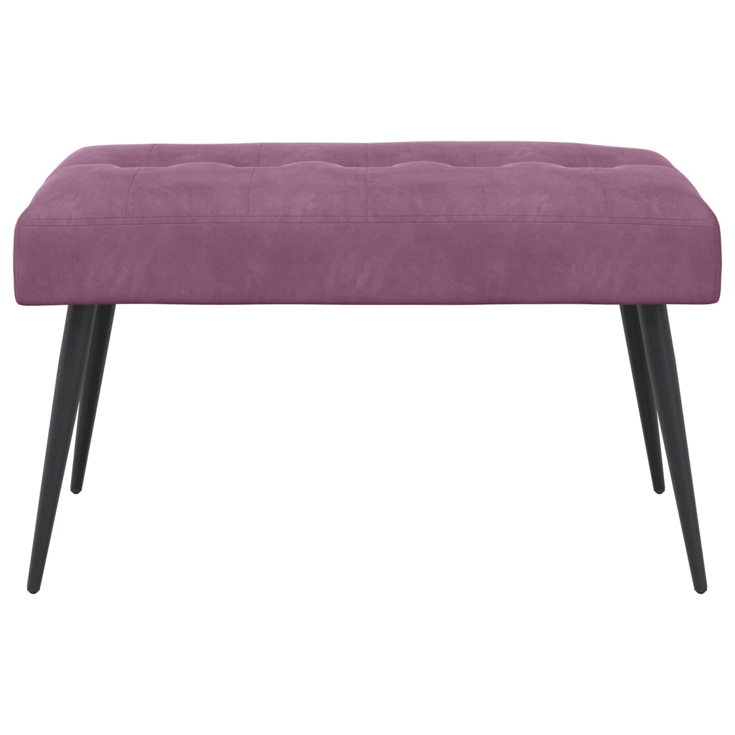 Bank met knoopverstelling Paars 80 x 40 x 46 cm Fluweel