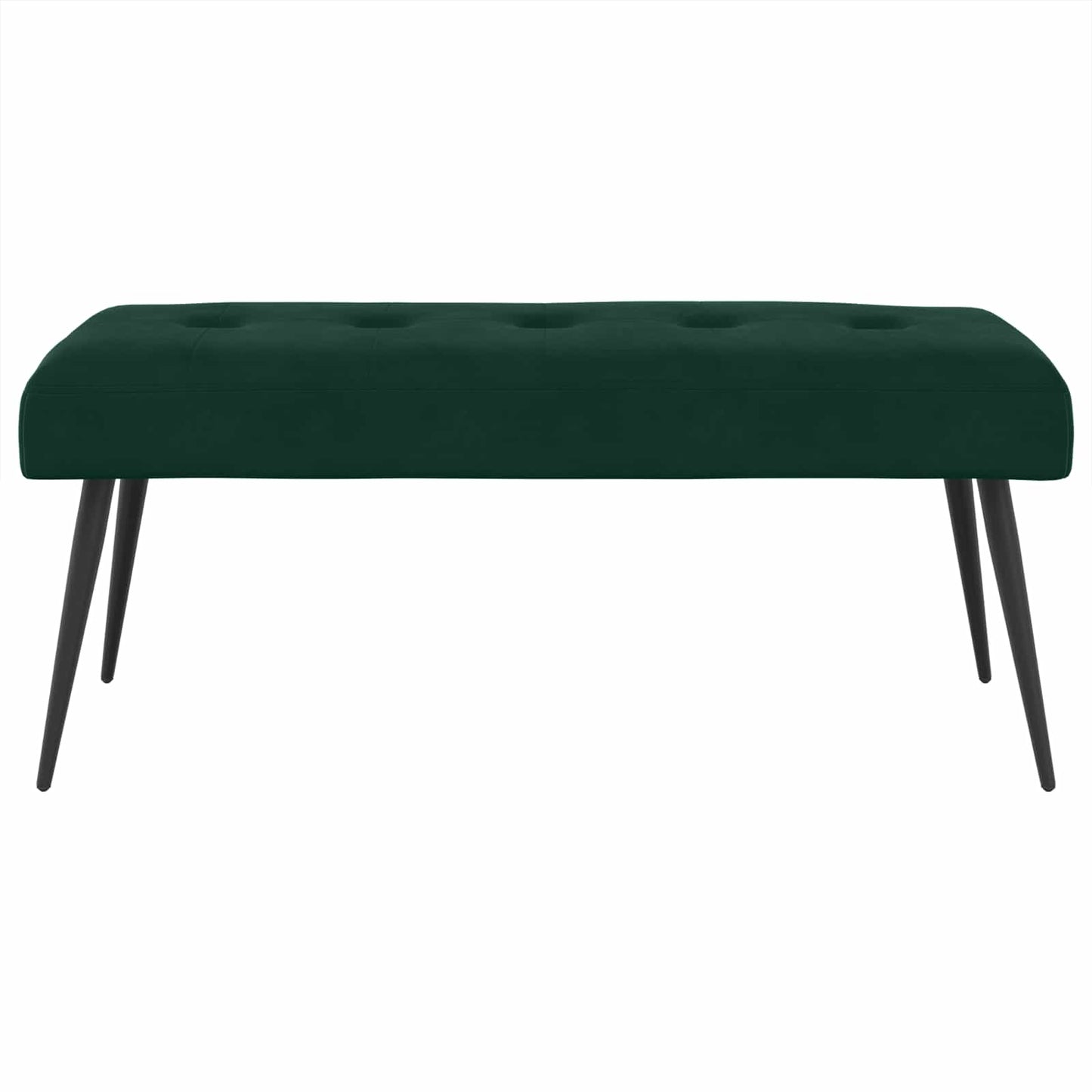 Bank met knoopverstelling Donkergroen 110 x 40 x 46 cm Fluweel
