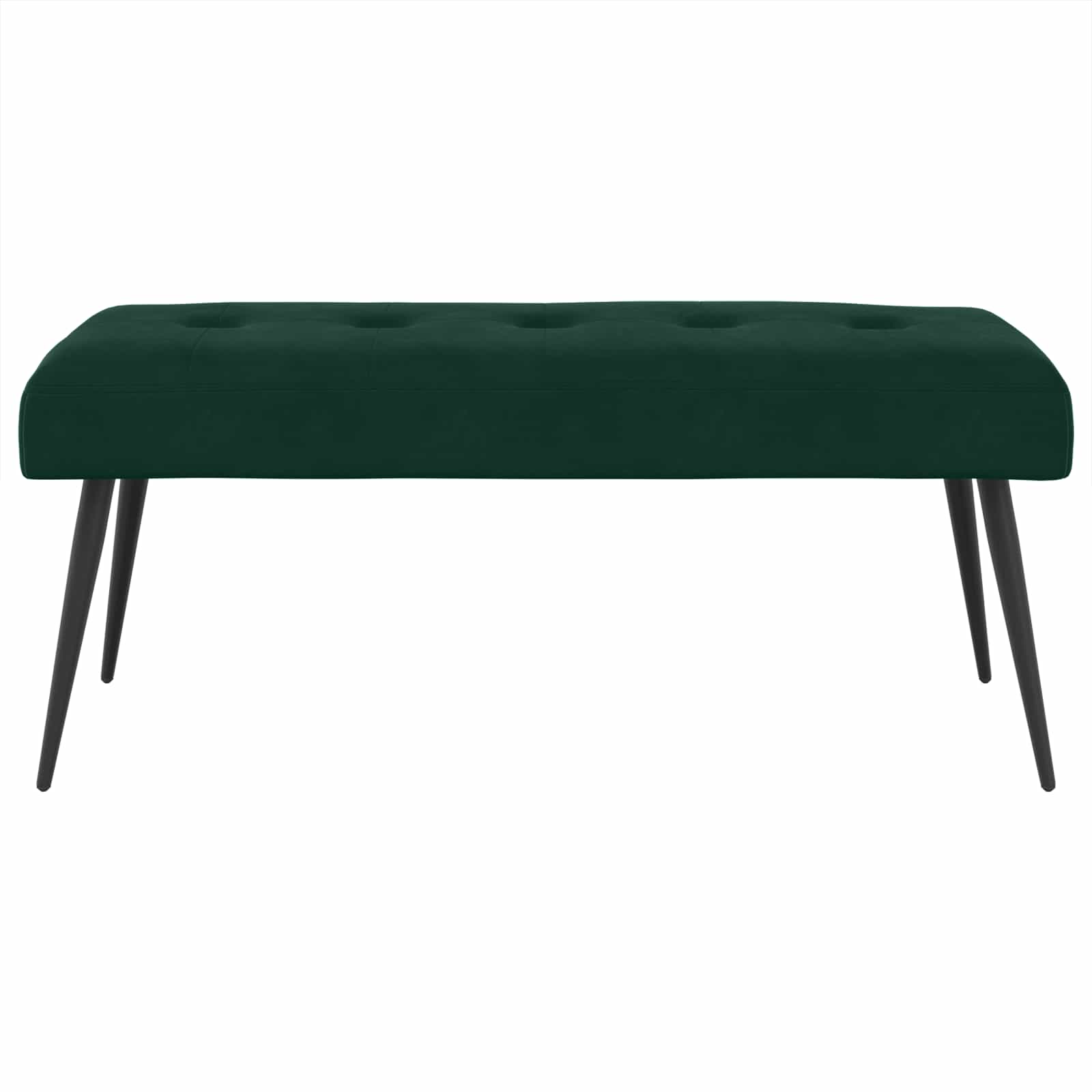 Bank met knoopverstelling Donkergroen 110 x 40 x 46 cm Fluweel