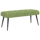 Bank 110x40x46 cm lichtgroen fluweel