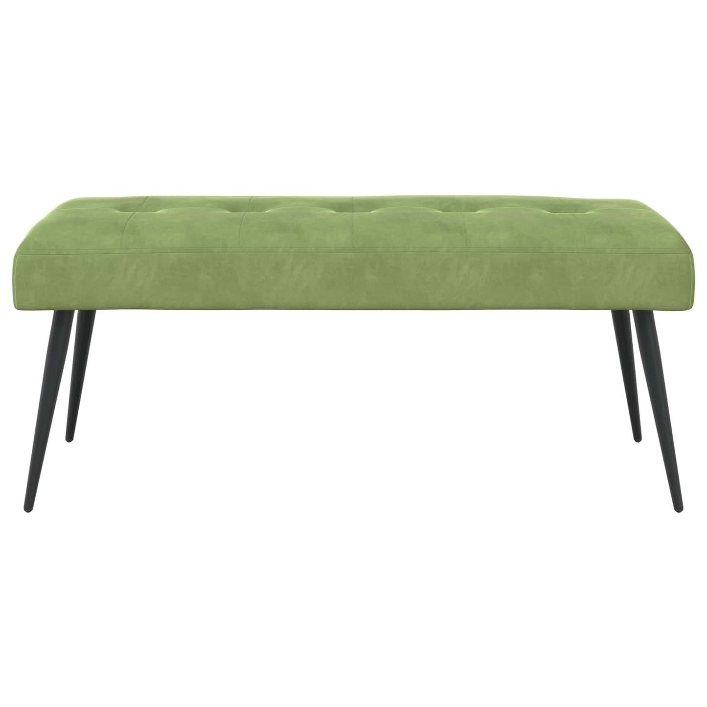 Bank met knoopverstelling Lichtgroen 110 x 40 x 46 cm Fluweel