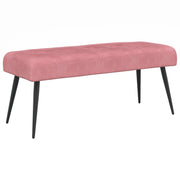 Bank roze 110x40x46 cm fluweel